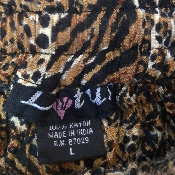 Lotus mixed animal print skirt - Picture 4 of 7